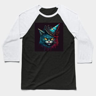 Christmas Angry Cat Baseball T-Shirt